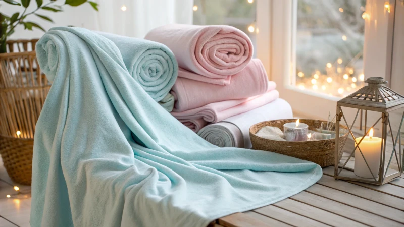 Tissus naturels doux aux couleurs pastel pour les peaux sensibles