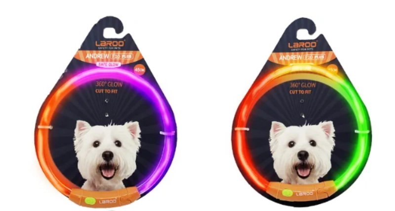 Collare per cani a LED ricaricabile LaRoo