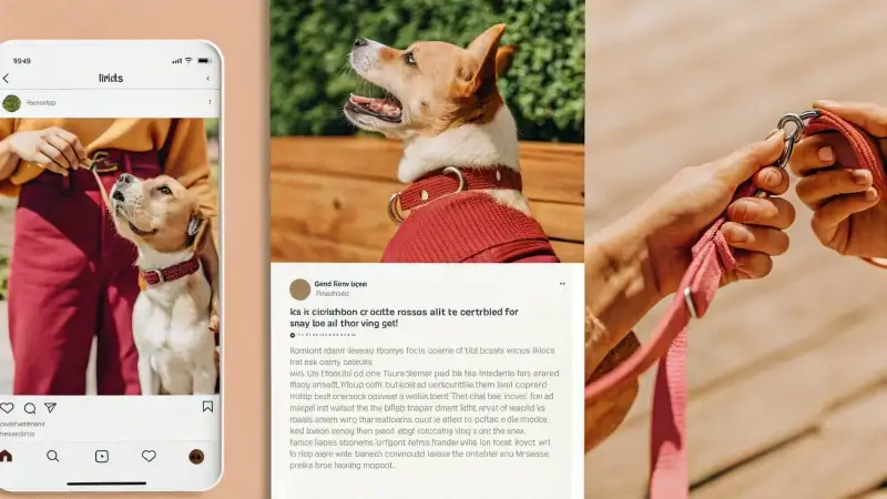 Hundehalsband Social Media.