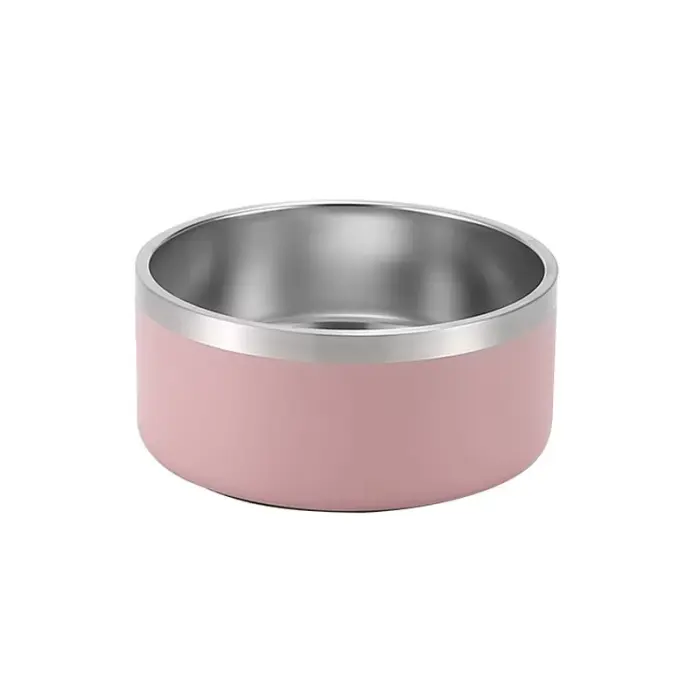 Gamelle en acier inoxydable avec extérieur rose